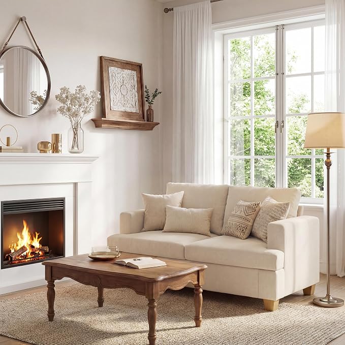 Apicizon 63" Loveseat Sofa Couch, Cloud Couch Lounge Sofa - Image 5