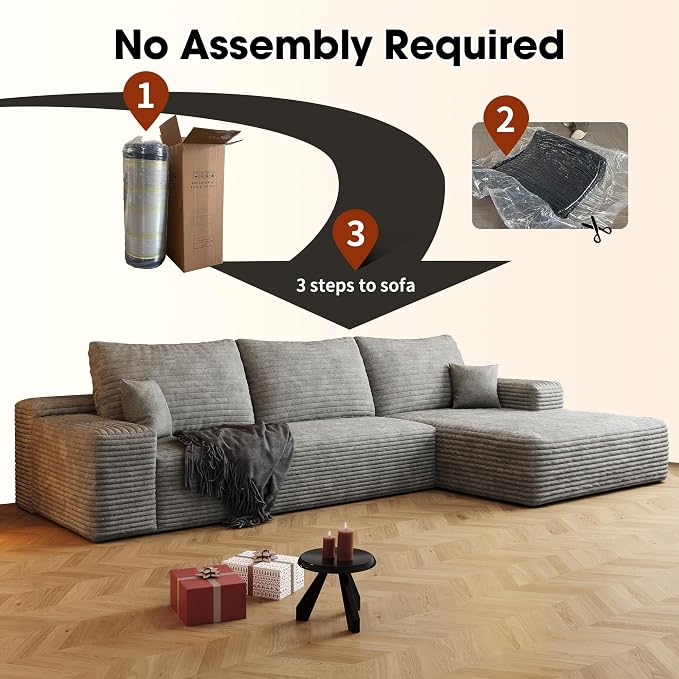 AUGOP 108" Sectional Couches for Living Room Modern Modular Sofa - Image 6