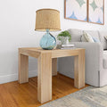 Plank+Beam Modern Square Corner Table, Slim Side Table by PlankBeam