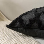 Set of 2 Soft Moroccan Throw Pillow Covers 22x22 Inch Plush Boho Decorative - Image 3