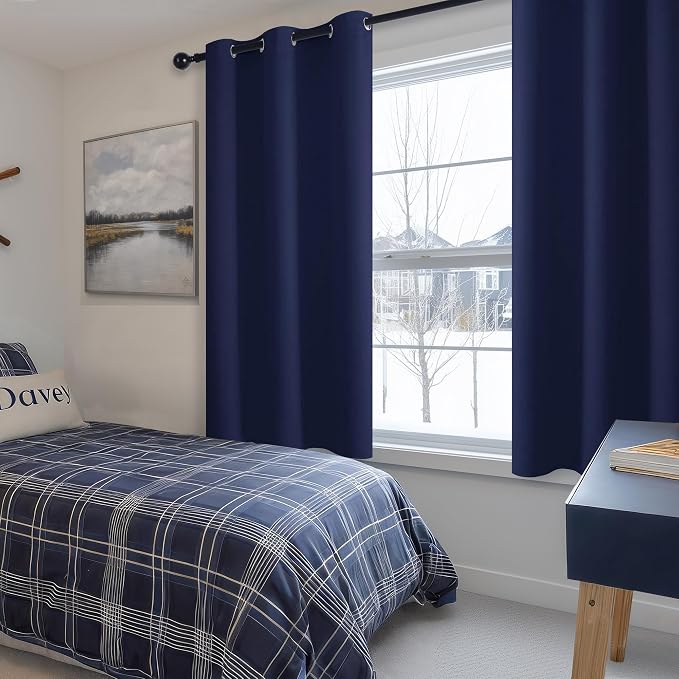 Blackout Curtains for Bedroom, 42 x 54 Inch, 2 Panels | Thermal Insulated & - Image 6