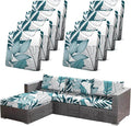 CALBODE 8Pcs Stretch Patio Cushion Cover Outdoor Cushion Cover Replacement by CALBODE