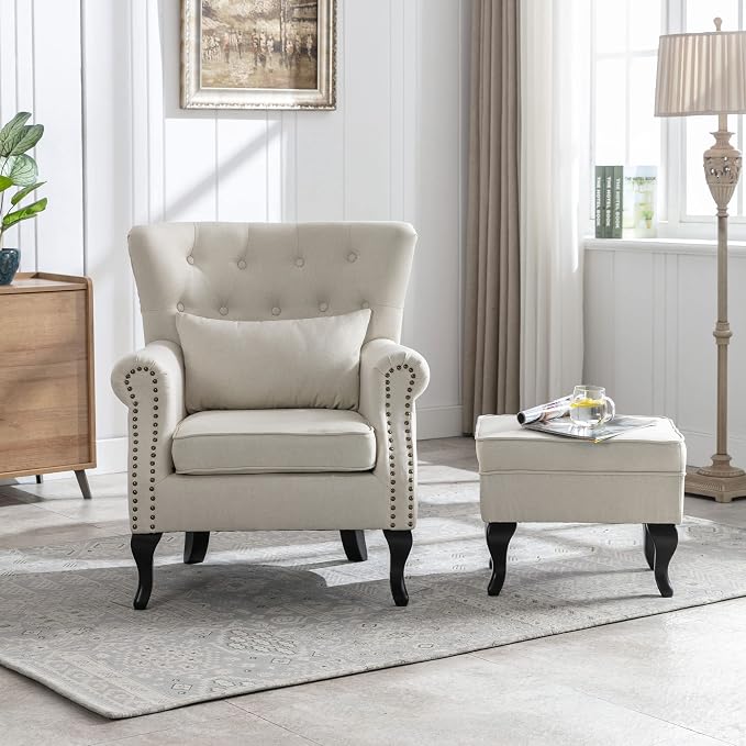 Set of 2 Mid-Century Modern Accent Chair - Image 2
