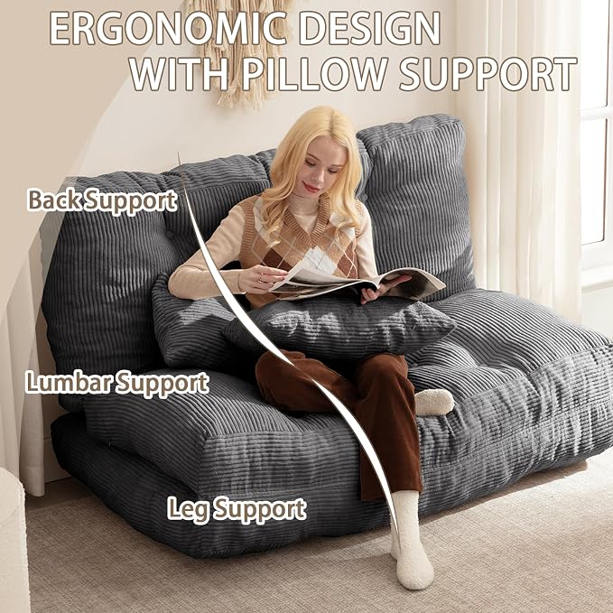 Folding Sofa Bed, Convertible Sleeper Chair - Image 4