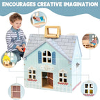 WOODMAM Foldable Wooden Dollhouse - Image 5
