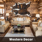 Faux Cowhide Rug, Animal Cow Hide Rug, 6.2 x 5.2 Ft Black and Brown | Premium - Image 6
