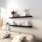 YYWUOJJ Wood Floating Shelves for Wall Decor, Rustic Wall Shelves for Bedroom - Image 5