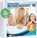 Utopia Bedding Mattress Protector Zippered Twin Size, 100% Waterproof Bed Bug by UTOPIABEDDING