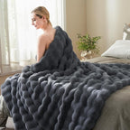 BENVWE Faux Fur Throw Blanket for Couch - Image 4