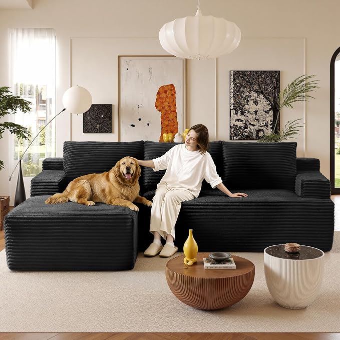 96" Sectional Couches for Living Room Cloud Couch Sofa - Image 9