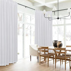 RYB HOME Sheer Curtains 108 inches, Extra Long Floor to Ceiling Curtains | - Image 7