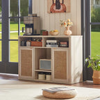 Lerliuo Rattan Wine Cabinet - Image 2