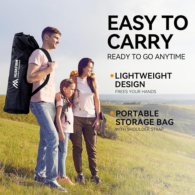 Huskfirm 3 Person Camping Chairs Folding Double Camping Chair Portable - Image 7