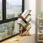 SHEEPAM 5 Tier Tree Book Shelf, Small Desktop Bookshelf - Image 5