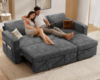 Sunny Heart 82" L Shaped Sectional Sleeper Sofa Bed by SunnyHeart