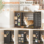 YATINEY Foldable Dog Crate Furniture, Dog Crate - Image 4