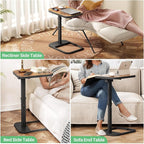 Kitstorack TV Tray Table, Adjustable Height & Flip-Top & Rounded Metal Corners - Image 9