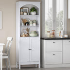 Bookshelf with Doors, Floor Standing Display Storage Cabinet - Image 9