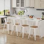 Andeworld Metal Bar Stools Set of 2, 30 inch Bar Height Barstools - Image 8