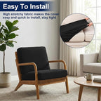 Smiry Waterproof Patio Cushion Covers, Stretch Outdoor Furniture Covers | Couch - Image 7