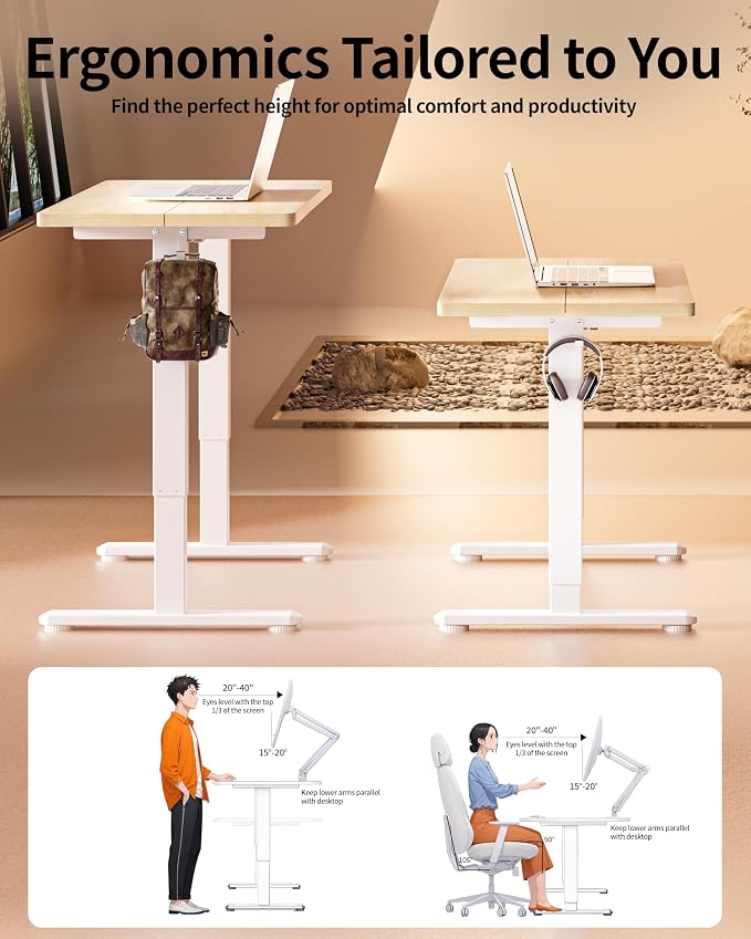 BIZUM Standing Desk Electric Adjustable Computer Desk-Stand up Desk Office - Image 4