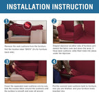 H.VERSAILTEX 3 Piece Stretch Sofa Covers - Image 7