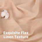 YoungsTex Peach Linen Curtains 84 Inch Length - Image 4