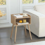 MaxSmeo End Tables Set of 2, Mid Century Modern Side Table Bedroom - Image 2