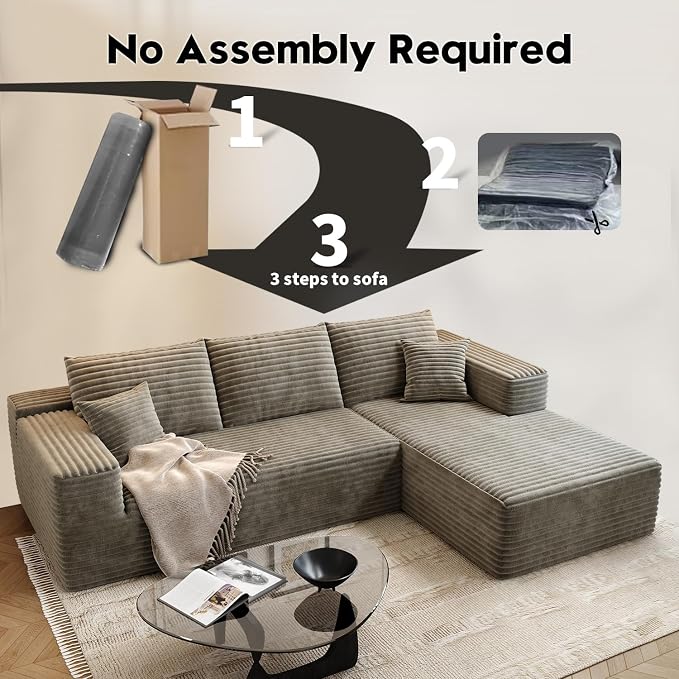 107.5" Cloud Modular Sectional Sofa Couch - Image 5