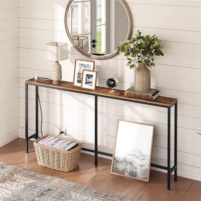 MAHANCRIS 63'' Skinny Console Table - Image 5
