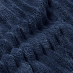 BEDELITE 3D Ribbed Jacquard Navy Blankets Queen Size - Image 4