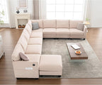 150.4" Large Sectional Couches for Living Room, 8 Seater L Shaped Modular - Image 9