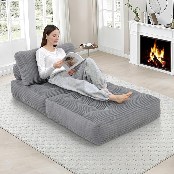 Folding Sofa Bed, Convertible Sleeper Chair - Image 5