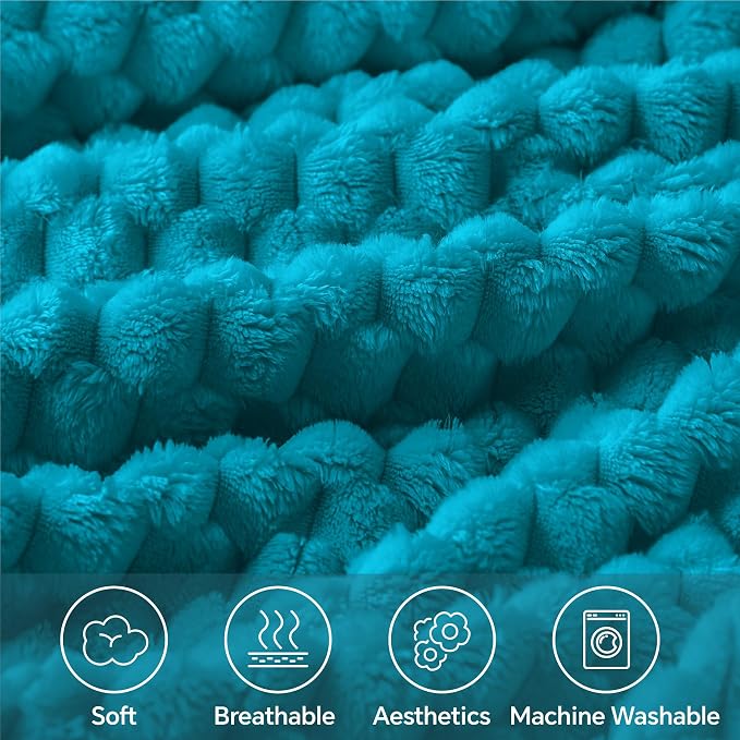 BEDELITE Jewel Blue Twin Blanket - Image 4