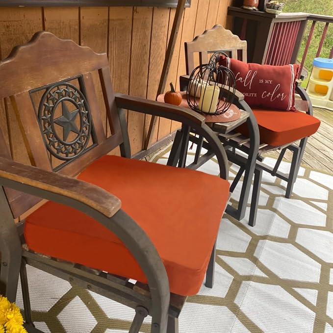 Sqodok Outdoor Cushion Covers 21x19 inch, Wicker Chair - Image 7
