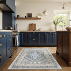 3x5 Washable Area Rug for Entryway Non Slip Rugs, Floral Soft Living Room Rug - Image 4
