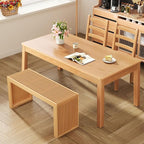 Bamboo Dining Bench, 35 inch Farmhouse Decor Indoor Kitchen Table Bench - Image 4