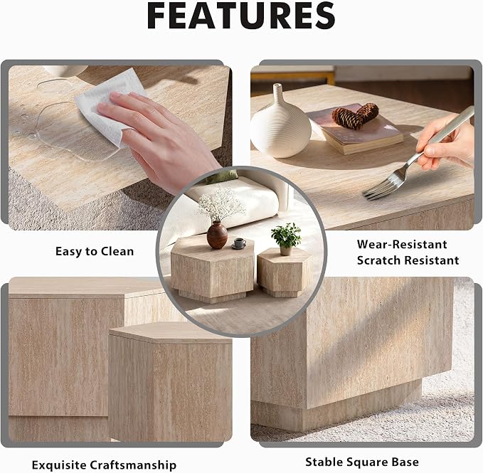 Hexagonal Nesting Coffee Tables - Image 5