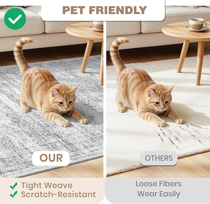 Kitchen Rugs Sets of 3, 2x3 2x4 2x5 Rug Runner, Dining Room, Soft Runner Rug - Image 6