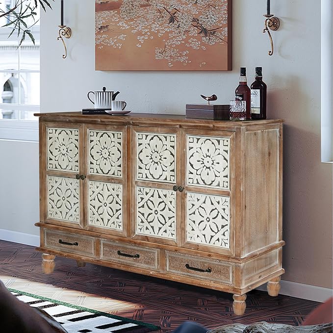 LKTART 59" Vintage Sideboard Buffet Cabinet - Image 6