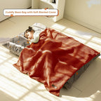 MAXYOYO 3 in 1 Kids Bean Bag Chair Couch, Convertible Chair Folds from Bean Bag - Image 6