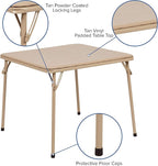 Flash Furniture Mindy Kids Tan Folding Table - Image 3