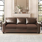 ANARACHON Leather Look Couch Cushion Covers Sofa Seat Slipcovers Sets Couches - Image 2