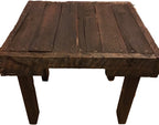 Reclaimed Pallet Wood End Table by Unknown