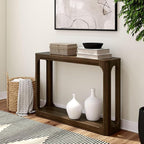 Plank+Beam Forma Console Table, 46 Inch, Solid Wood Sofa Table, Entryway Table by PlankBeam