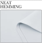 NICETOWN Greyish White Bedroom Curtain Panels - Image 7