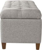 Homepop Home Decor Tufted Ainsley Button Storage Ottoman Bench - Image 11