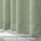 Pitalk Sage Green Curtains 102 Inches Long - Image 7