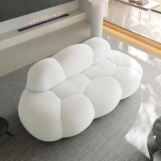 JACH Cloud Shaped Couches for Living Room, Modern Comfy Upholstered Sofa - Image 5