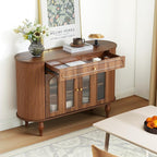 XUZENEST 47'' Fluted Sideboard Buffer Cabinet - Image 4